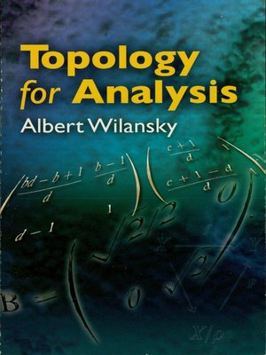 cover image of Topology for Analysis